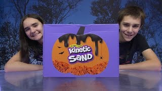 Making Sand Slime | Halloween Kinetic Sand Mystery Box