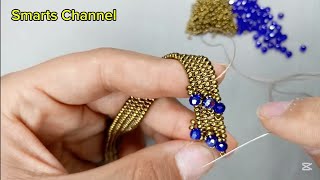 2025 New Beaded Bracelet Making Tutorial | how to make seed beads bracelet? #smartschannel #bracelet