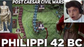 American Reacts Battle of Philippi - Post-Caesar Civil Wars