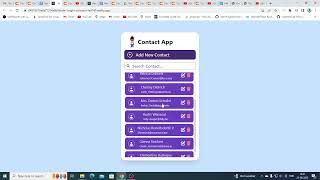 react contact list manager-coding ninja-skill-test