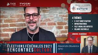 Élections fédérales 2021 - Rencontres cultures : Alexandre Boulerice