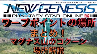 【PSO2NGS】序盤攻略に必須！？ワープポイントの場所とマグナス山のわかりにくいコクーンの場所