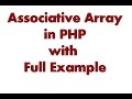 How To Create Associative Array & Get All Values  in PHP - Most Useful easy way logic