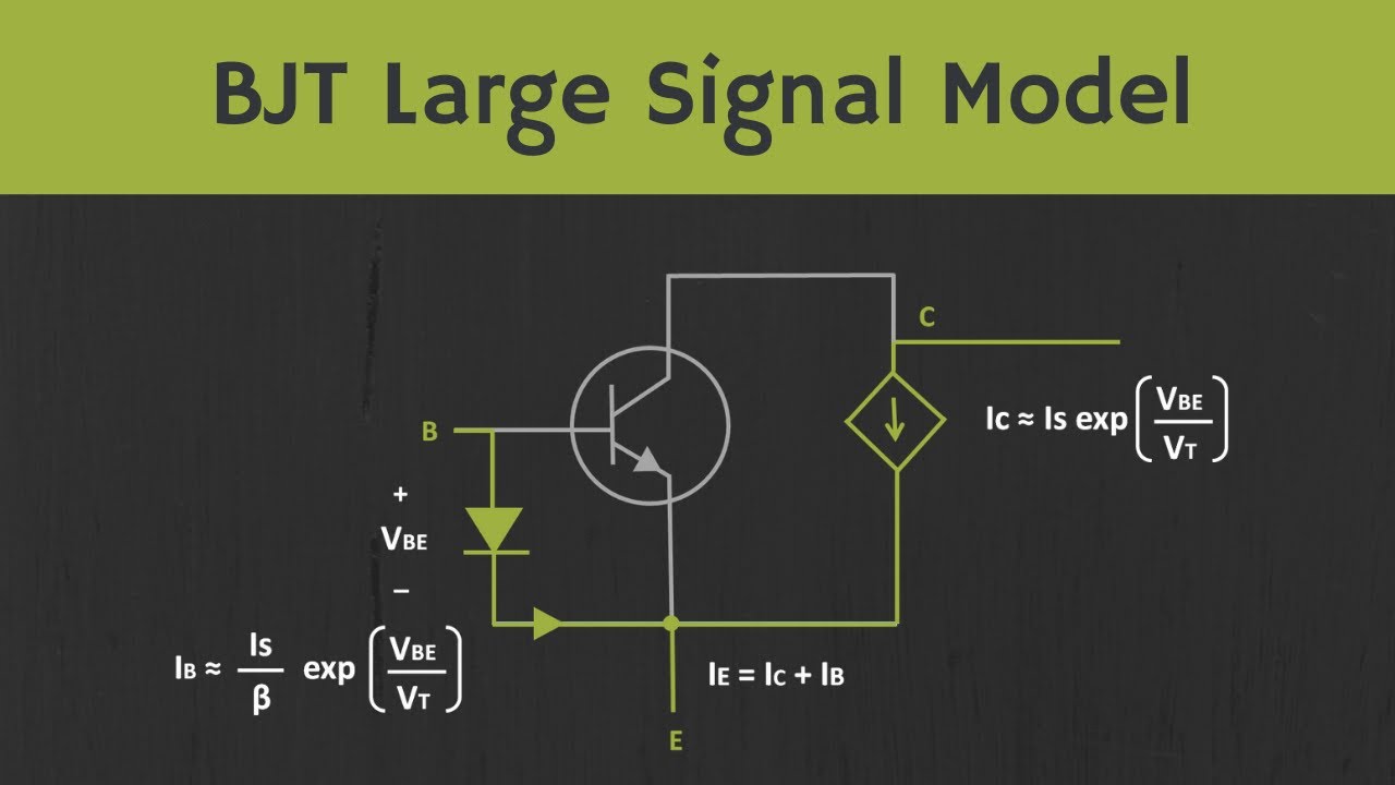 BJT Large Signal Model Explained - YouTube