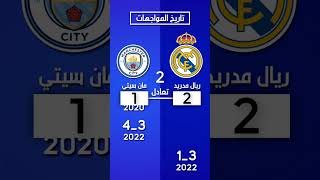 ريال مدريد 🆚 مانشستر سيتي ( تاريخ مواجهات ) #ريال_مدريد #مانشستر_سيتي