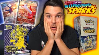 DOBLE Apertura NUEVA Colección Surging Sparks Booster Box y Elite Trainer Pokemon TCG