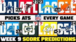 NFL Week 9 Score Predictions for EVERY Game