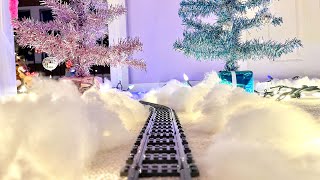 POV LEGO Train Ride Through a Christmas Display