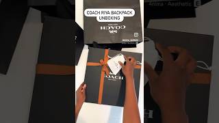 Coach Riya Backpack 21 In Signature Textile Jacquard Unboxing #unboxingshort #fashionshorts