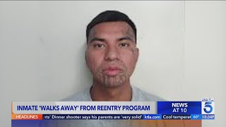 Inmate 'walks away' from L.A. County reentry program