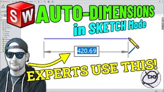 SolidWorks Sketch Auto Dimensions - Part 1