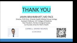 Weill Cornell Urology - Grand Rounds: Dr. Jamin Brahmbhatt