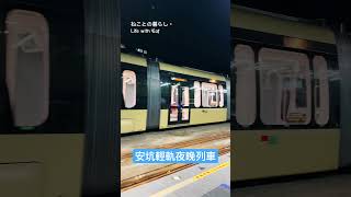 安坑輕軌夜晚列車🌛  #短い動画  #shortsvideo  #trip  #taipei  #輕軌 #shorts #mrt #新北市 #taiwan