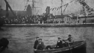 The launch of HMS Albion Robert W Paul, 1898