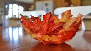 DIY Autumn Maple Leaf Bowl