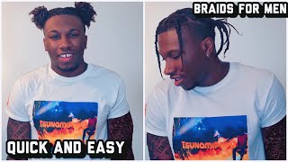 Men’s Box Braids for medium length Hair! Tutorial Transformation +Tips