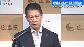 8週連続増加　【広島県の新型コロナ】増加率が全国平均超え　湯崎知事「大きな波になる可能性」感染予防対策呼びかけ