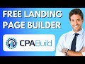 CPABUILD Free Method | Free Landing Page Builder To Make Money On CPABUILD.