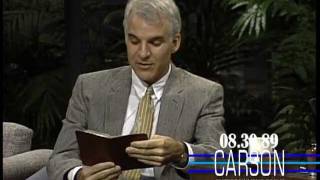 Steve Martin Reads Funny Memories from His Diary on Johnny Carson's Tonight Show — 1989