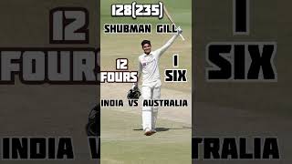 Shubman Gill v Australia 4th Test BGT 2023 128(235) Gill #indvaus