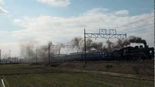 2013.2.3　SL北びわこ１号　虎姫駅　発車