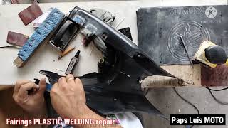 PLASTIC WELDING #6 Repair U-BoX honda Wave 100 by: Paps Luis Moto