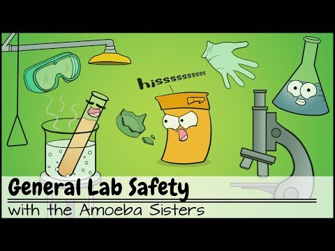 What are three pieces of lab safety?