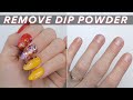 How To Remove Dip Powder Nails and Tips at Home FAST - Acetone Soak Method - 2022