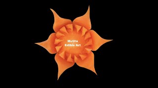 Carrot Simple Carving Garnish | Beginners Lesson 262 | Mutita Art Of Fruit & Vegetable Carving