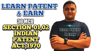 Section 1 & 2 (30 MCQ) II Indian Patent Agent Examination