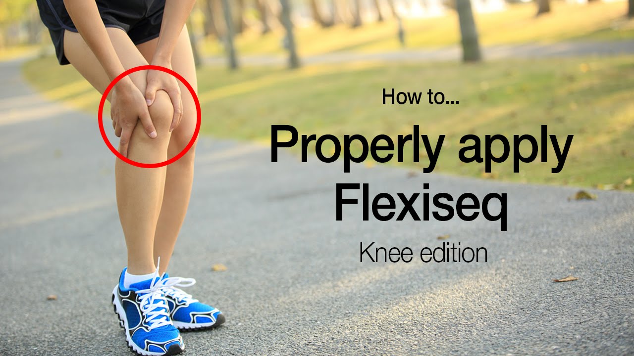 Anwendung Von Flexiseq Am Knie Youtube