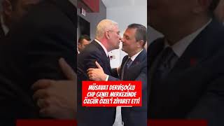 İYİ Parti Genel Başkanı Müsavat Dervişoğlu, CHP Genel Merkezi'ndr Özgür Özel'i ziyaret etti