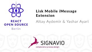 Lisk Mobile iMessage Extension – Altay Aydemir & Yashar Ayari