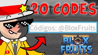 20 CODIGOS DE BLOX FRUITS CODES ROBLOX