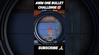 AWM One Bullet Challenge🎯Only 1 Bullet is enough for me🔥 #shorts #freefire #freefiremax