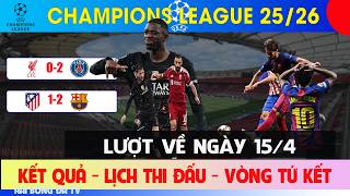 FOOTBALL NEWS 15/4: EUROPEAN CHAMPIONS LEAGUE QUARTER-FINAL SECOND LEG RESULTS, PSG AND ATLETICO ...