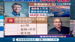 #國際快訊  貧窮限制了我的想像！微軟創辦人比爾蓋茲66歲大壽 邀貝佐斯同歡 還以每周5837萬的天價租下豪華遊艇 設備一應俱全...│主播 高毓璘│【國際大現場】20211101│三立新聞台