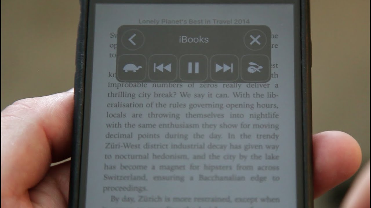 Make Your IPhone Read EBooks & Articles Aloud To You (How-To) - YouTube