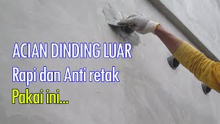 Acian dinding luar anti retak II rumah burung walet