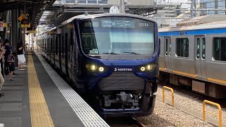 相鉄12000系　各停　横浜行き　西横浜駅到着シーン