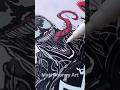 Drawing Venom Marvel Canvas Part 3 #art #satisfying #asmr