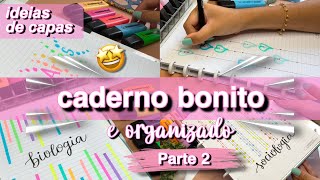 ⭐️ CADERNO BONITO E ORGANIZADO | Ideias de Capas de Materias | PARTE 2 | Meu Material Escolar 2025