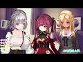 hololive noel u0026 marine touching each other eng sub