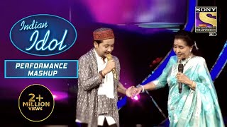 Pawandeep और Asha ताई ने "Yeh Raaten Yeh Mausam" पर किया Dance | Indian Idol | Performance Mashup