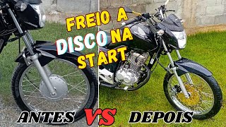 INSTALAÇÃO  FREIO A DISCO NA START 160 2024