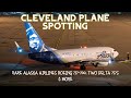 A Half-Hour of Plane Spotting at Cleveland Hopkins. Rare Alaska 737-700, Sports Charters & More 4K