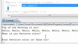 Python 2 Variables and Strings