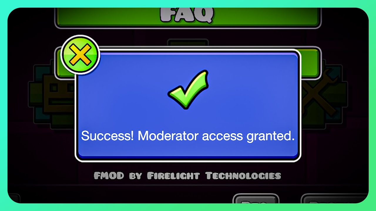 I Got Geometry Dash Moderator Youtube