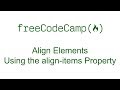 CSS Flexbox - Align Elements Using the align-items Property - Free Code Camp