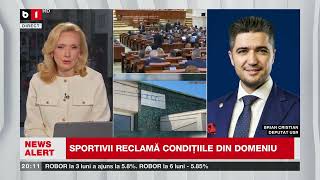 BRIAN CRISTIAN, USR, DESPRE CÂT INVESTEȘTE ROMÂNIA ÎN SPORT. Știri B1TV_6 aug.2024